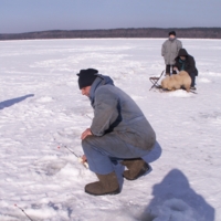 На зимней рыбалке