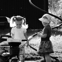 Солнце в хвостиках запуталось)))