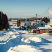 Столбы в деревне...