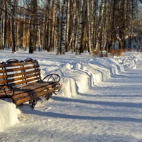 Пустынный парк...