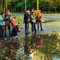 Увлечённые съёмками осени