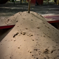Юрта в песочнице