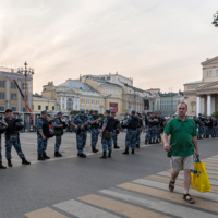 В центре Москвы...