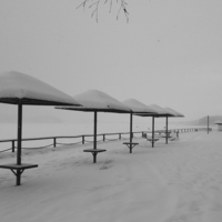 Зимний пляж