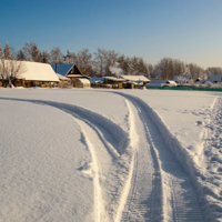 Зимняя деревня