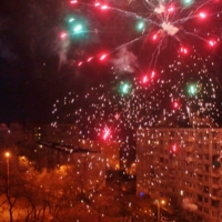 Фейерверк с балкона 