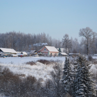 Зима в деревне...