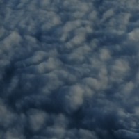 из окна самолета облака