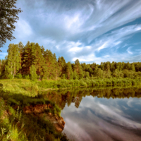 На вечерней зорьке