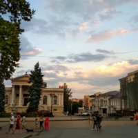 Летний закат в Одессе