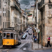 На старых улочках города. Лиссабон