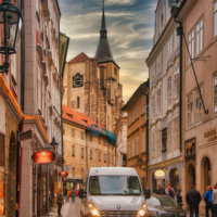 На старых улочках города. Прага
