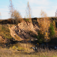 Песчано-каменистая, в разрезе