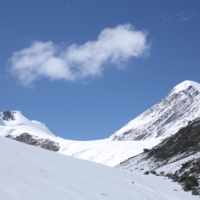 Гора Актру и Большой ледник Актру