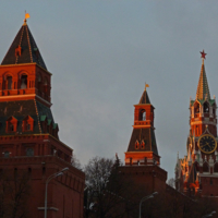 Кремлёвские башни на закате