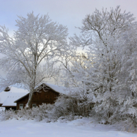 зимний хуторок