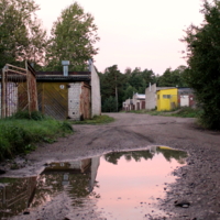 Рассвет в гаражах...