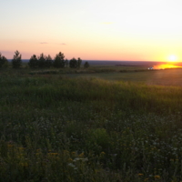 Последний луч заходящего Солнца