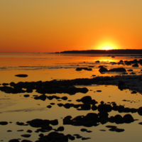 Оранжевое небо, оранжевое море