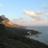 Закат в Ласточкином гнезде