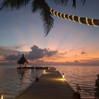 провожая день