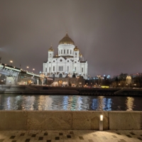 Вечерний храм Христа Спасителя