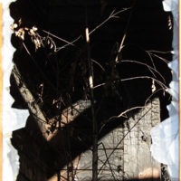 Панно в разбитом окне