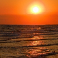 Закат на море