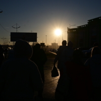 После работы.