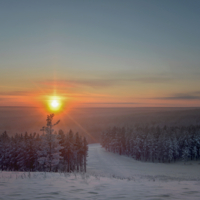 пламенный закат