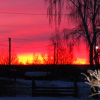 Огненное небо.