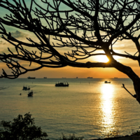 Закат на тайском острове