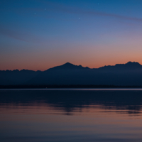 Закат и звезды