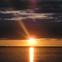 Закат на Волге-матушке