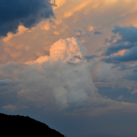 Отсветы заката.