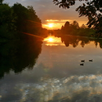 Отдыхала душа на закате...