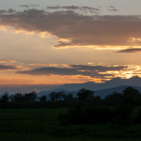 Закат в горах