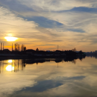 Дымка зимнего заката