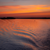 Закат на Волге