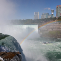 Радуга над Ниагарским водопадом