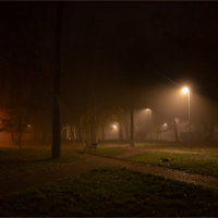 На город опустилась мгла...