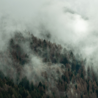 Затянуло облаками Доломитовые Альпы