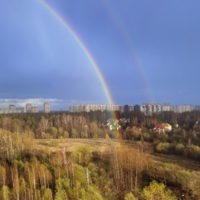 Двойная весенняя радуга