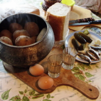 Мужская трапеза раз :)