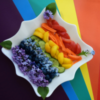 Радуга в тарелке