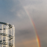 спираль и двойная радуга