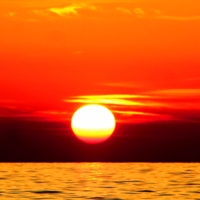 На закате...