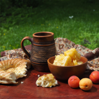 Лепёшка с мёдом