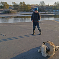На прогулке с другом