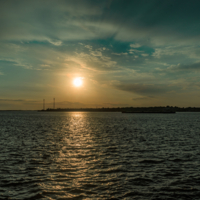 на рассвете